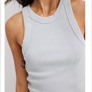 Aerie ribbed cropped tank